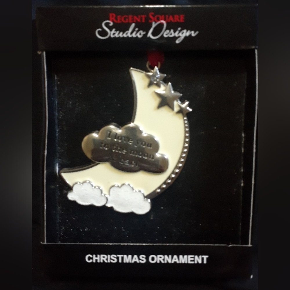 Regent Square Studio Design Moon And Back Ornament